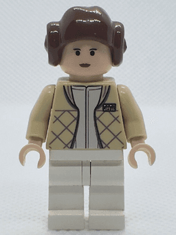 Princess Leia - Hoth Outfit, Tan Jacket, Smooth Hair with Buns