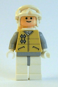Hoth Rebel - Light Nougat Head, White Visor Snow Goggles