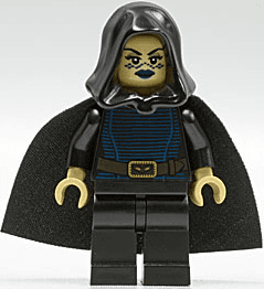 Barriss Offee - Black Cape, Hood and Legs