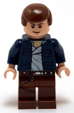 LEGO Han Solo Reddish Brown Legs with Holster Pattern (sw0290) Star Wars Minifigure