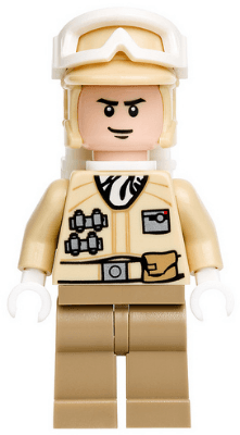 LEGO Hoth Rebel Trooper (Black Chin Dimple) (sw0291) minifigure