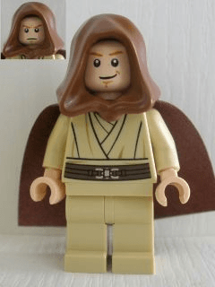 LEGO Obi-Wan Kenobi (Young with Hood and Cape Smile) (sw0329) Star Wars Minifigure