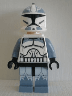 Clone Trooper, 104th Battalion 'Wolfpack' (Phase 1) - Sand Blue Markings, White Jet Pack, Large Eyes