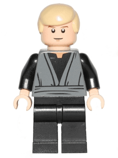 LEGO Luke Skywalker (Dark Bluish Gray Jedi Robe) (sw0395) Star Wars Minifigure