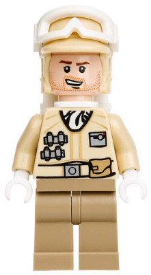 LEGO Hoth Rebel Trooper Tan Uniform (Stubble) (sw0462) minifigure