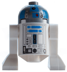 LEGO Astromech Droid R2-D2 Flat Silver Head (sw0512) minifigure
