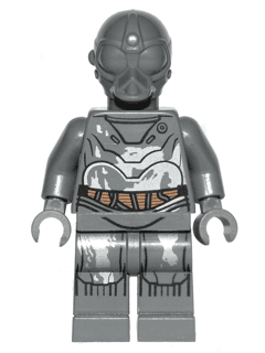 LEGO RA-7 Protocol Droid (Dark Bluish Gray) (sw0573) Star Wars Minifigure