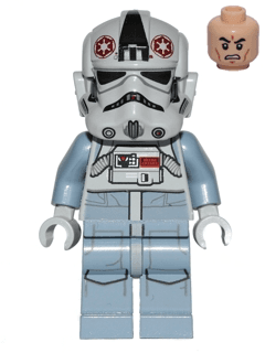 AT-AT Driver - Dark Red Imperial Logo, Grimacing