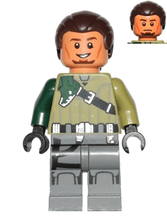 Kanan Jarrus - Dark Brown Hair and Eyebrows