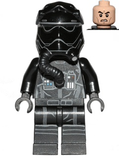 LEGO First Order TIE Fighter Pilot Two White Lines on Helmet (sw0672) Star Wars Minifigure