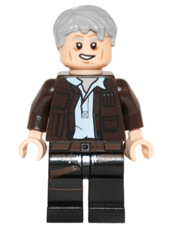 LEGO Han Solo Old (Lopsided Grin) (sw0675) Star Wars Minifigure