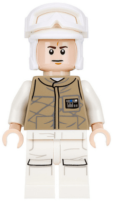 LEGO Hoth Rebel Trooper Dark Tan Uniform (Frown) (sw0735) minifigure