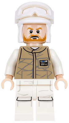 LEGO Hoth Rebel Trooper Dark Tan Uniform (Brown Beard) (sw0736) minifigure