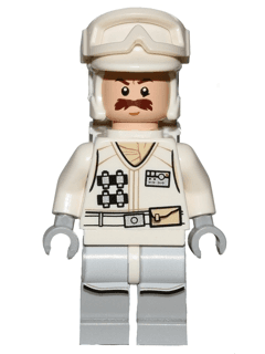 LEGO Hoth Rebel Trooper White Uniform (Moustache) (sw0760) minifigure