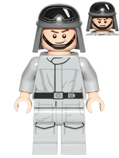 Imperial AT-ST Driver (Helmet with Printed Goggles, Light Bluish Gray Jumpsuit, Printed Legs)