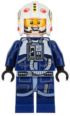 LEGO Rebel Pilot Y-wing (Dark Blue Jumpsuit) (sw0801) Star Wars Minifigure