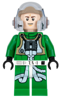 Rebel Pilot A-wing - Green Jumpsuit with Dark Tan Vest (Jake Farrell)