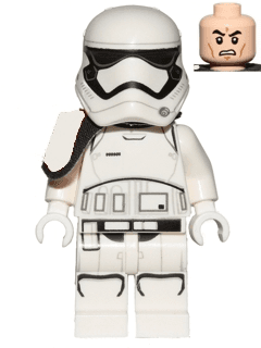 LEGO First Order Stormtrooper Squad Leader (Rounded Mouth Pattern) (sw0872) minifigure
