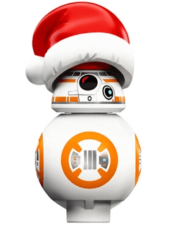 LEGO BB-8 with Santa Hat (Small Photoreceptor and Small Black Circle) (sw0874) minifigure