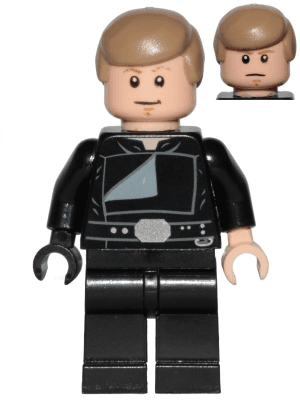 LEGO Luke Skywalker (Jedi Master Endor Dark Tan Hair Stern / Smile) (sw0880) Star Wars Minifigure