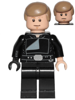 LEGO Luke Skywalker (Jedi Master Endor Dark Tan Hair Stern / Smile) (sw0880) minifigure