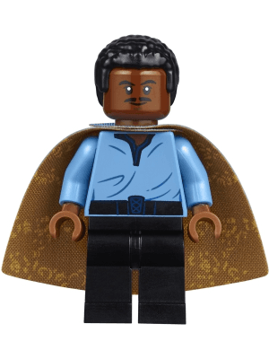 LEGO Lando Calrissian Cloud City Outfit (Coiled Texture Hair) (sw0973) Star Wars Minifigure