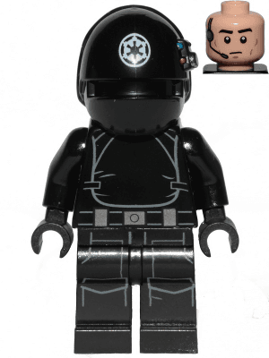 Imperial Gunner - Helmet with White Imperial Logo, Light Nougat Head