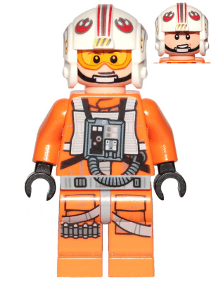 LEGO Luke Skywalker (Pilot Askew Front Panel) (sw1139) Star Wars Minifigure
