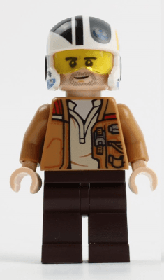 LEGO Poe Dameron (Medium Nougat Jacket) (sw1145) Star Wars Minifigure