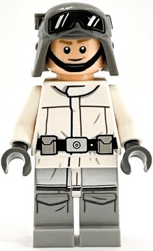 Imperial AT-ST Driver, Hoth - Helmet with Molded Goggles, White Jacket