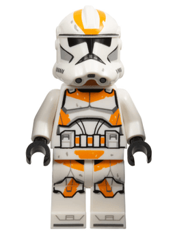 Clone Trooper, 212th Attack Battalion (Phase 2) - White Arms, Dirt Stains, Nougat Head, Helmet with Holes