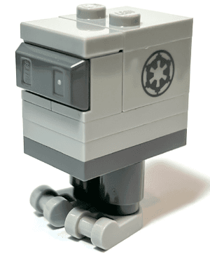 LEGO Gonk Droid (GNK Power Droid) Light Bluish Gray Body and Feet Imperial Logo (sw1252) Star Wars Minifigure