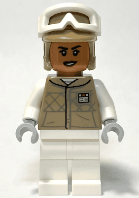 LEGO Hoth Rebel Trooper Dark Tan Uniform and Helmet Female (Kori Zaran) (sw1313) Star Wars Minifigure