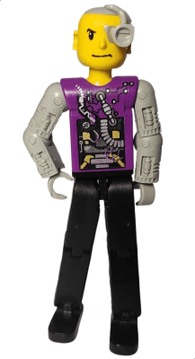 LEGO Technic Figure Cyber Person Mechanical Arms Cyborg Eyepiece (tech007) LEGO Minifigure