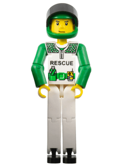 LEGO Technic Figure White Legs (tech022a) minifigure