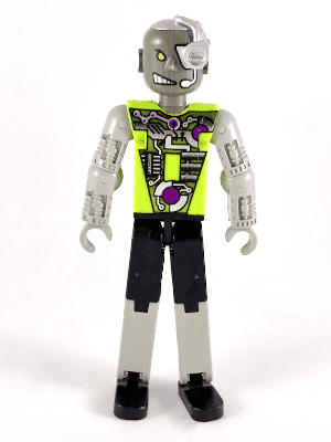 LEGO Technic Figure Cyber Person Lime Torso Mechanical Arms Cyborg Eyepiece (tech035) LEGO Minifigure