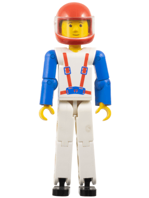 LEGO Technic Figure White Legs Trans-Clear Visor (tech041a) LEGO Minifigure