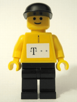 German Telekom Racing Cyclist Yellow - with Torso Stickers