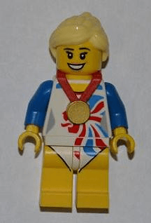 LEGO Flexible Gymnast Team GB (Minifigure Only without Stand and Accessories) (tgb006) Collectible Minifigures Minifigure