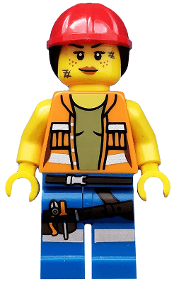 LEGO Gail the Construction Worker The LEGO Movie (Minifigure Only without Stand a (tlm009) Collectible Minifigures Minifigure