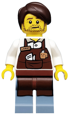 LEGO Larry the Barista The LEGO Movie (Minifigure Only without Stand and Accessor (tlm010) Collectible Minifigures Minifigure