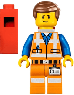Emmet - Lopsided Closed Mouth Smile, with Piece of Resistance