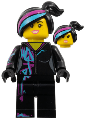 LEGO Lucy Wyldstyle with Magenta Lined Hoodie (tlm103) The LEGO Movie 2 Minifigure