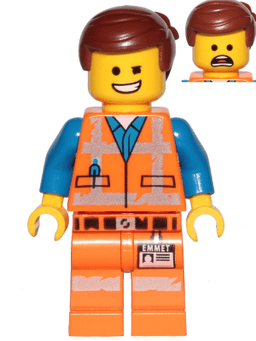 Emmet - Wink Smile / Scared, Worn Uniform