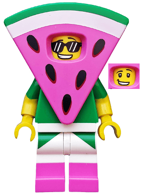 LEGO Watermelon Dude The LEGO Movie 2 (Minifigure Only without Stand and Accessor (tlm155) Collectible Minifigures Minifigure