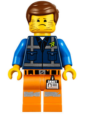 LEGO Stubble Trouble Emmet (tlm196) The LEGO Movie 2 Minifigure