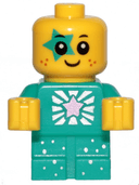 Sparkle Baby - Dark Turquoise Star Around Eye