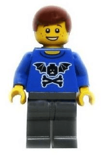 LEGO LEGO Brand Store Male Bat Minifigure Head with Wings and Crossbones (tls001) Promotional Minifigure