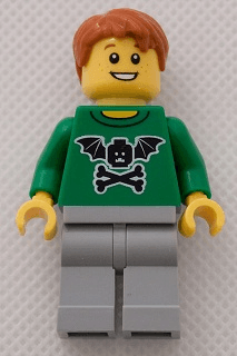 LEGO LEGO Brand Store Male Bat Minifigure Head with Wings and Crossbones (tls004) Promotional Minifigure