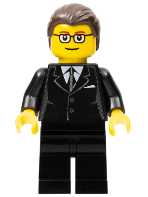 LEGO LEGO Brand Store Male Dark Brown Hair (tls020) Promotional Minifigure